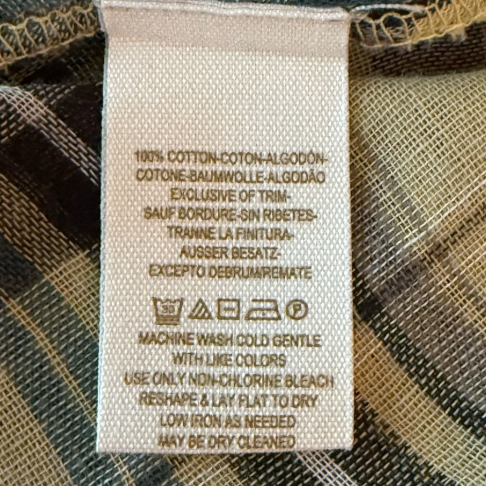 Free People Multicolor Cotton Button Down Shirt Size Small - Picture 14 of 14